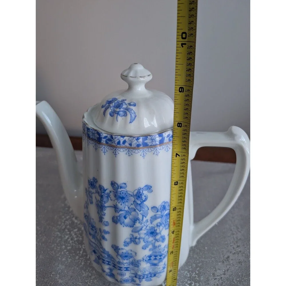 Blue Chau Teapot Coffee Pot Bavaria Porcelain 9